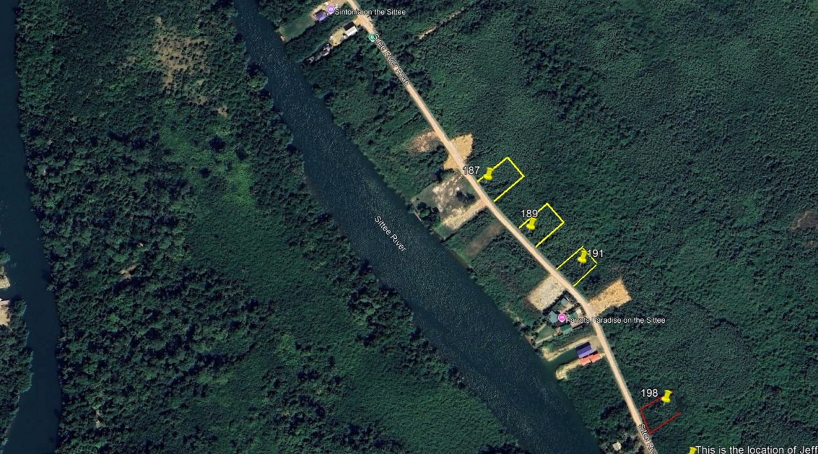 Building River View lots on Marina Road