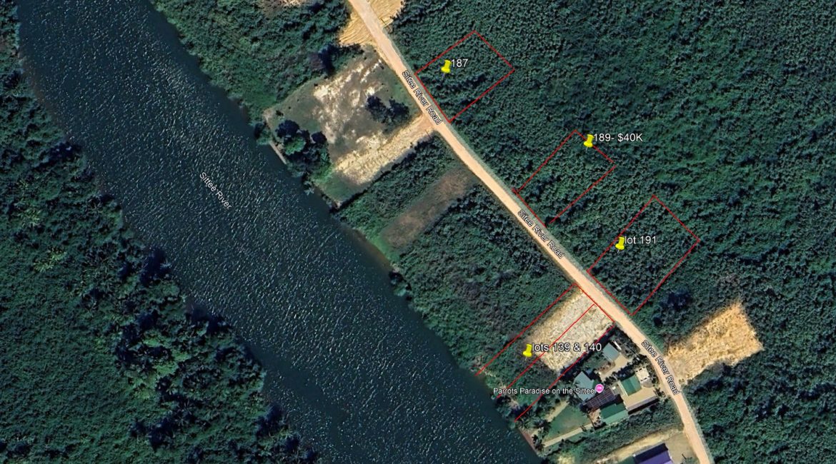 Building River View lots on Marina Road